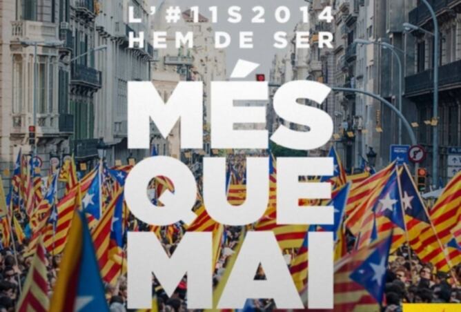 Imatge promocional de la V que ha organitzat l'ANC i Òmnium Cultural