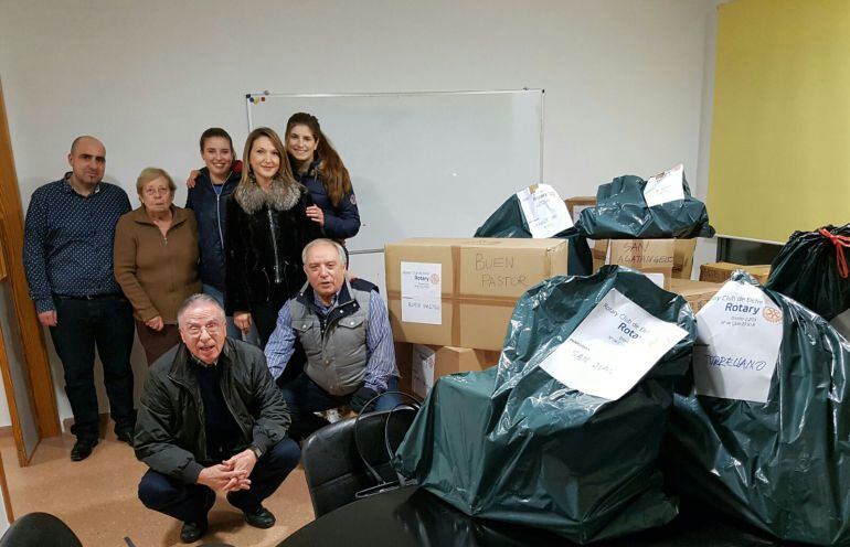 Entrega de juguetes de los Rotarios