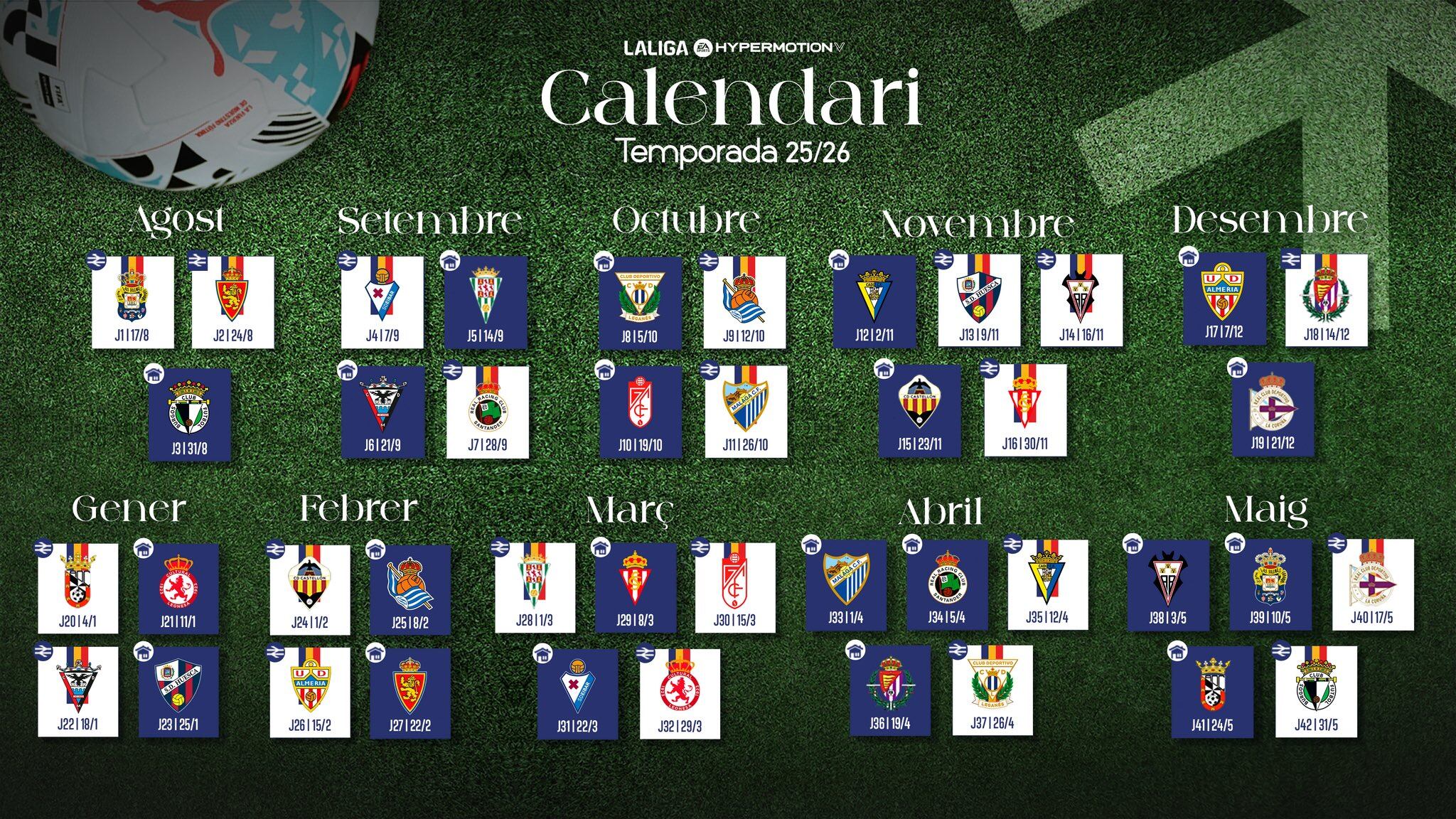 Calendari de l'FC Andorra a la lliga Hypermotion