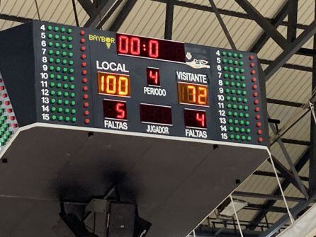 Marcador final del partido de seminifinales