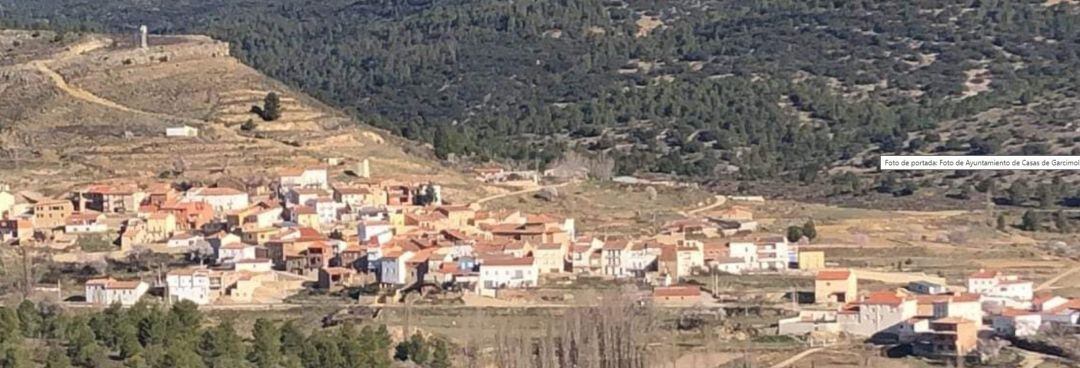 Vista aéra de la localidad conquense de Casas de Garcimolina 