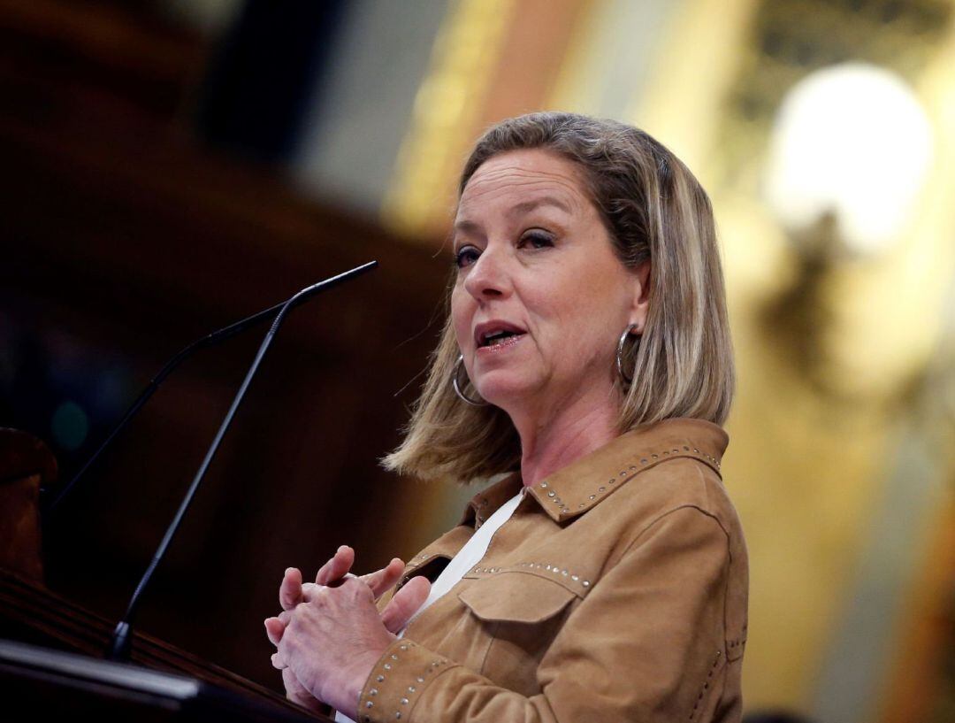 La diputada de CC Ana María Oramas interviene en el pleno celebrado este jueves en el Congreso