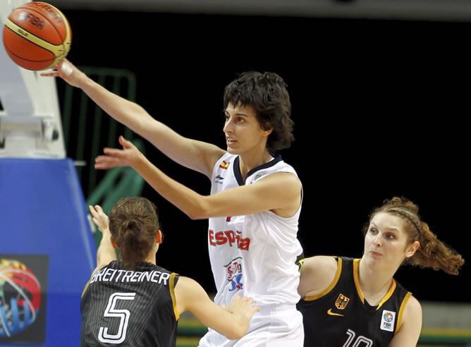 Anan Torrens, durante el partido ante Alemania