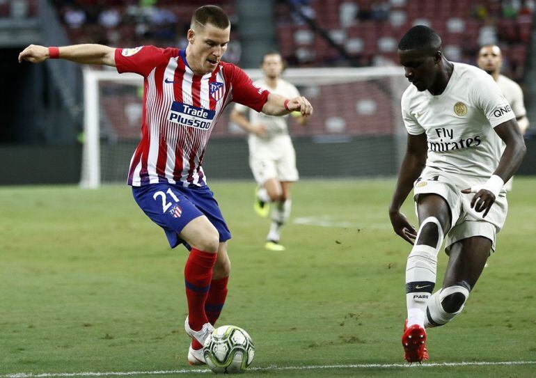 Kevin Gameiro contra el PSG en Singapur