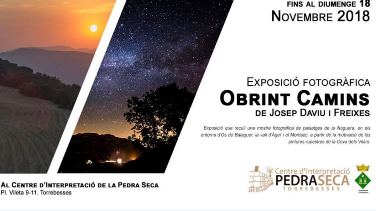 Mostra d'imatges de Josep Daviu en l'exposició "Obrint Camins" a Torrebesses