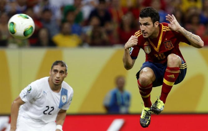 El jugador de España, durante el partido ante Uruguay en el que la Roja se impuso por 2-1.