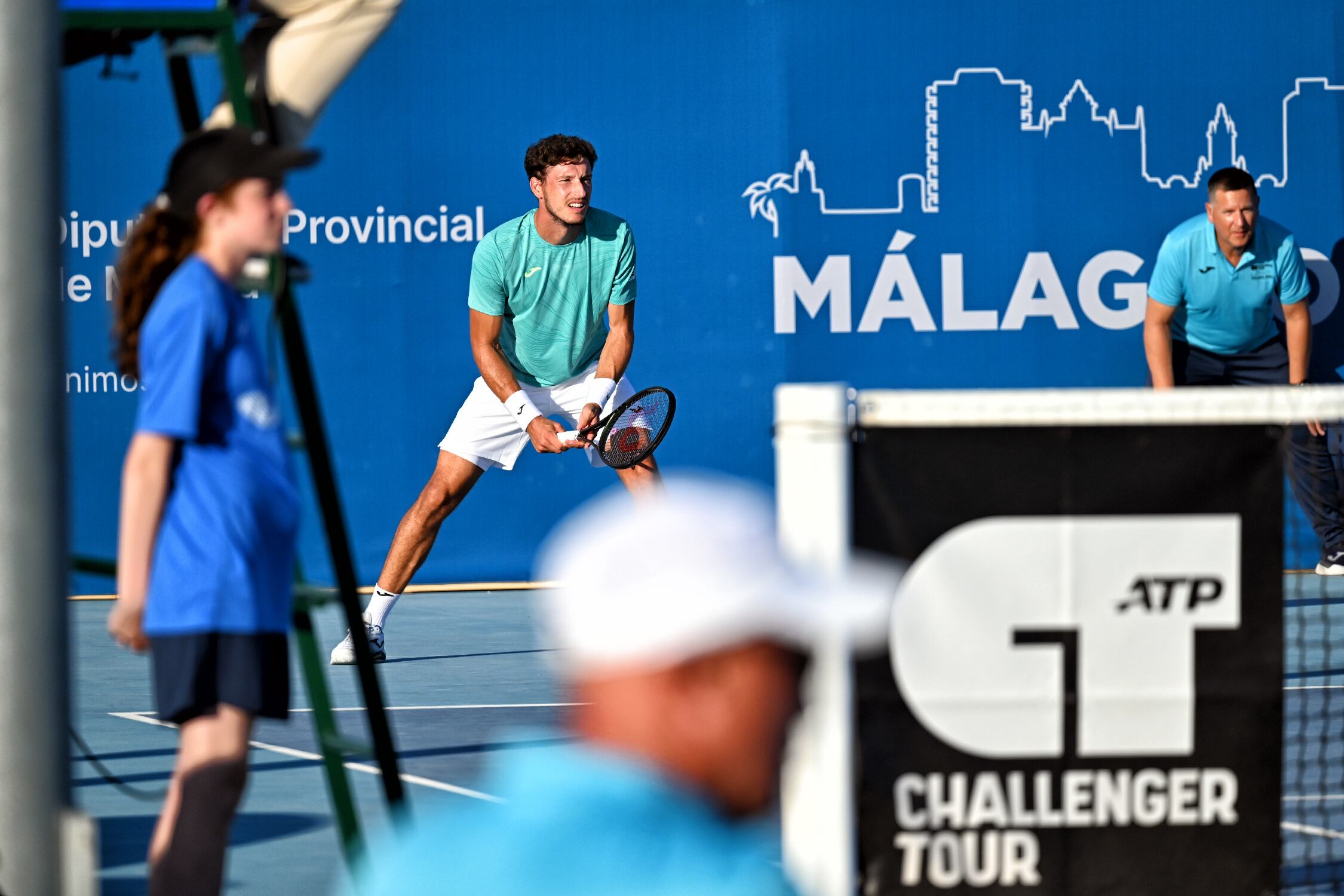 Pablo Carreño, en la pista del ATP 125 Málaga Open