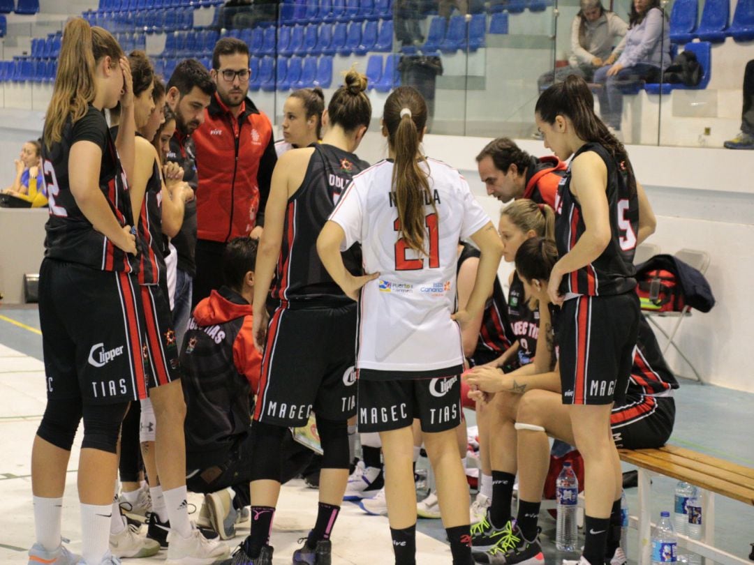 El Magec Tías en un partido de la pasada temporada.