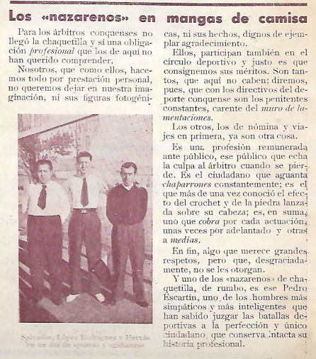 : Los árbitros, llamados "nazarenos"