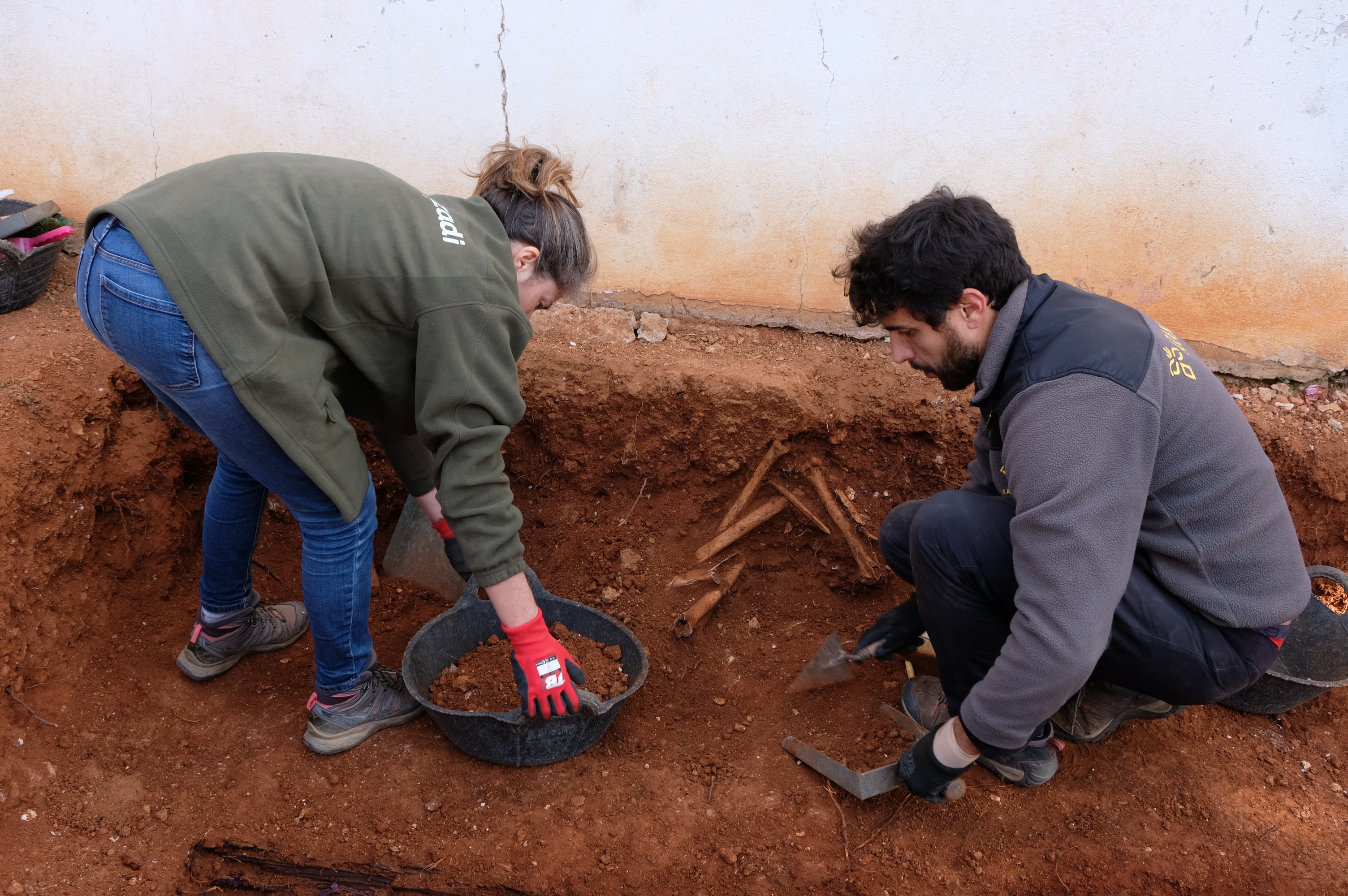 Restos que han aparecido en las excavaciones