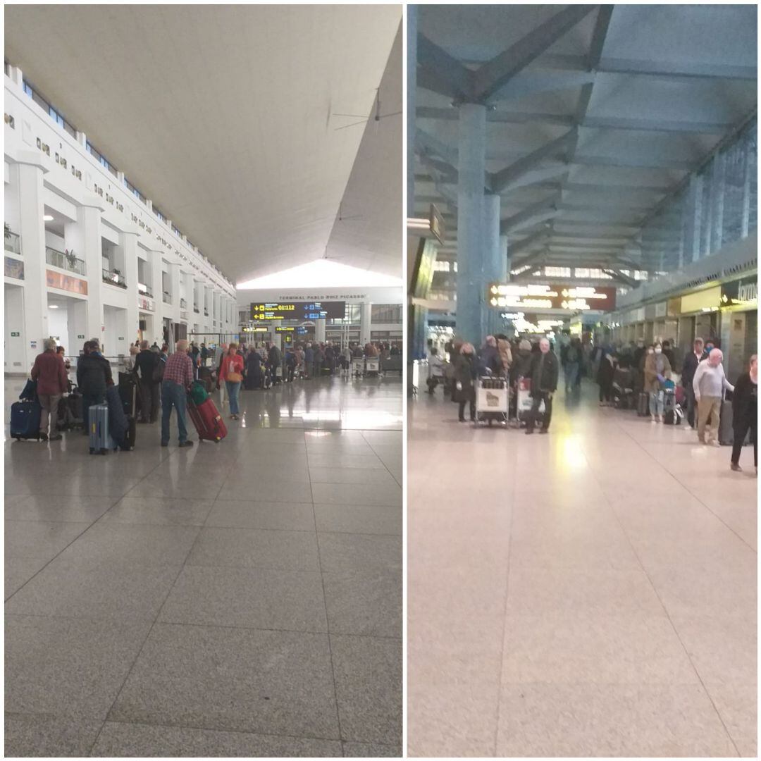 Terminal 2 del aeropuerto de Málaga este viernes