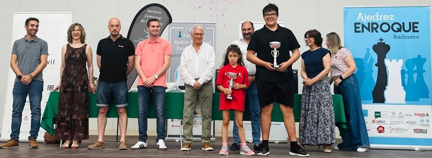 Torneo de ajedrez Memorial David Lafarga. Foto: Servicio Comarcal de Deportes de la Comarca de Somontano