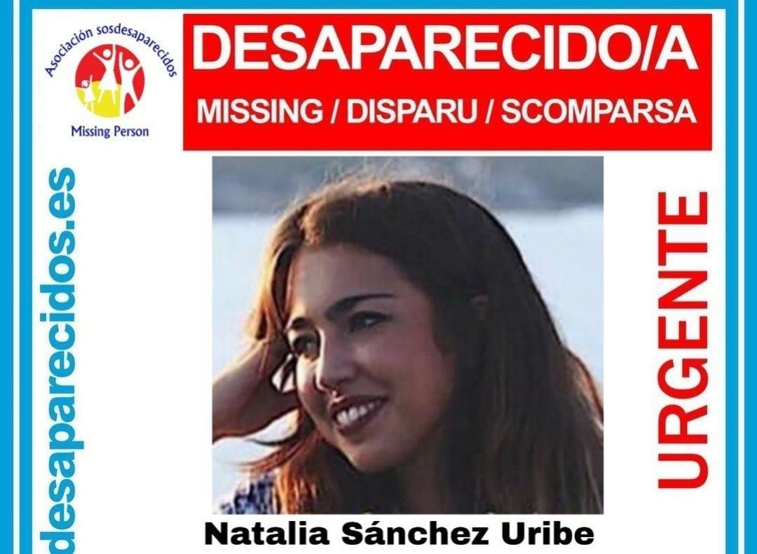 Imagen de Natalia Sánchez Uribe, joven de Palmanova desaparecida en París. 