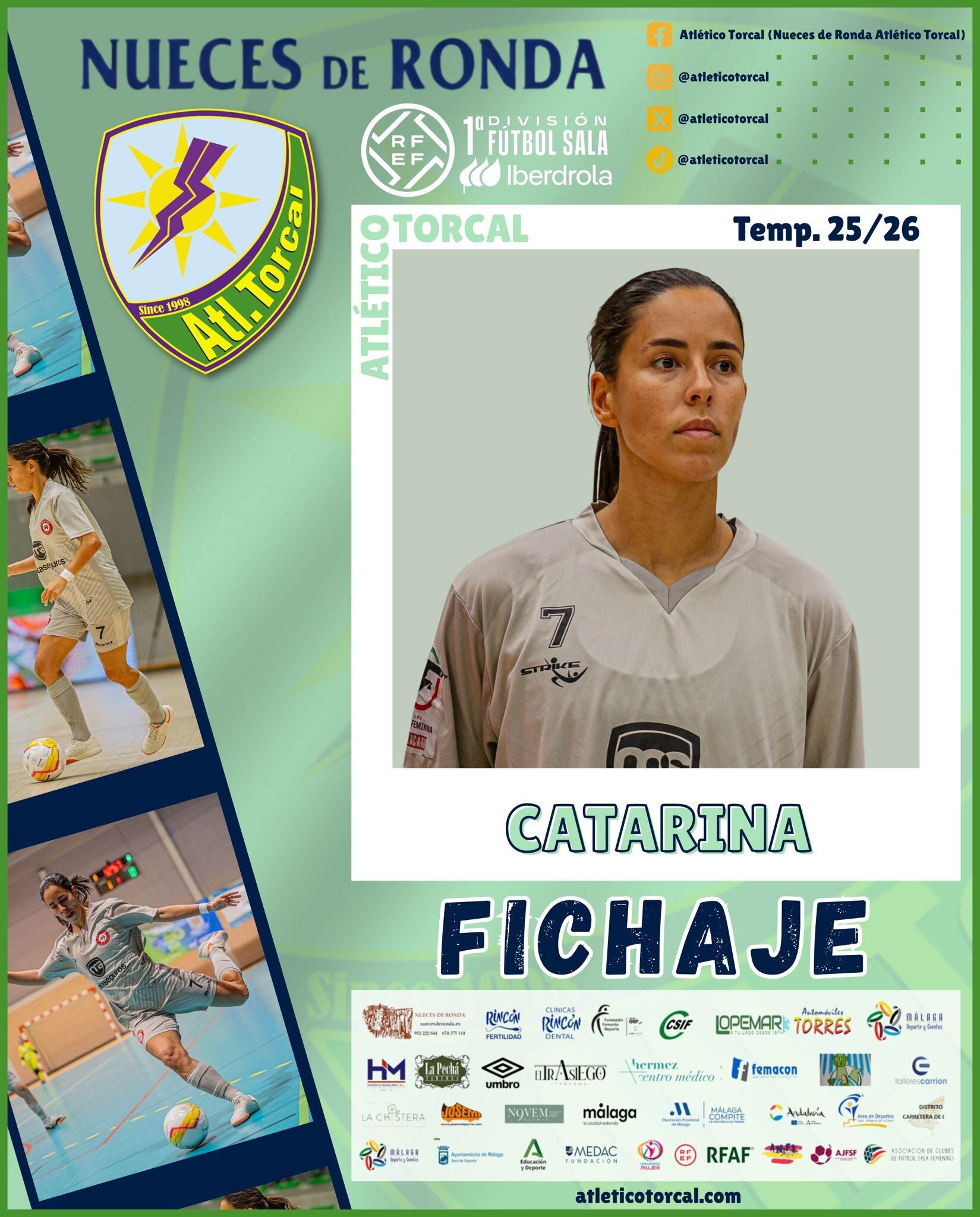El Nueces de Ronda Atlético Torcal refuerza las alas con la incorporación de Catarina da Cunha Barra