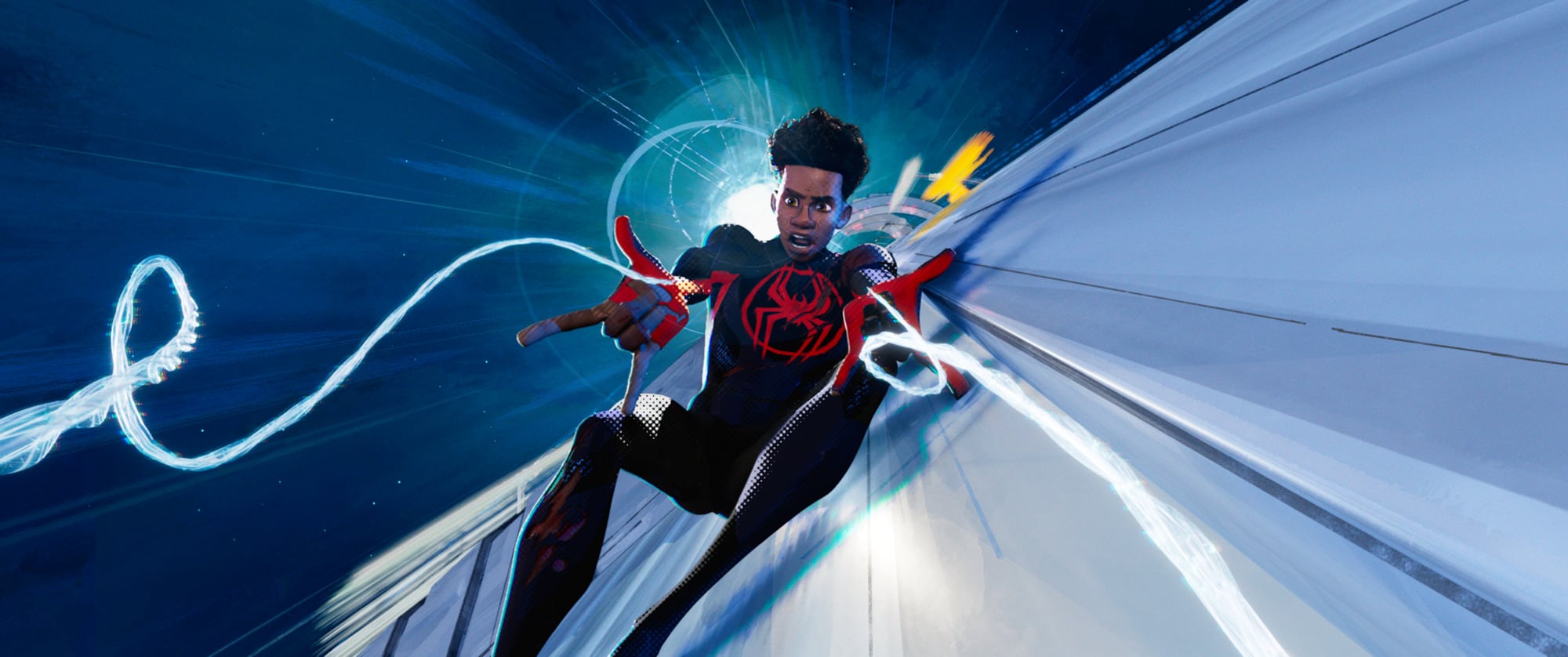 Spider-Man/Miles Morales (Shameik Moore) in Columbia Pictures and Sony Pictures Animations  SPIDER-MAN: ACROSS THE SPIDER-VERSE.