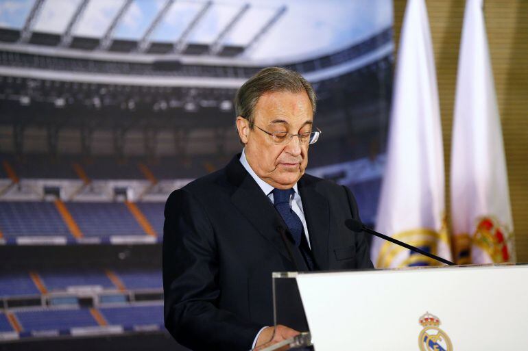 El presidente del Real Madrid, Florentino Pérez