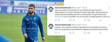 .Comunicado publicado por Shashoua en Twitter el pasado sábado.