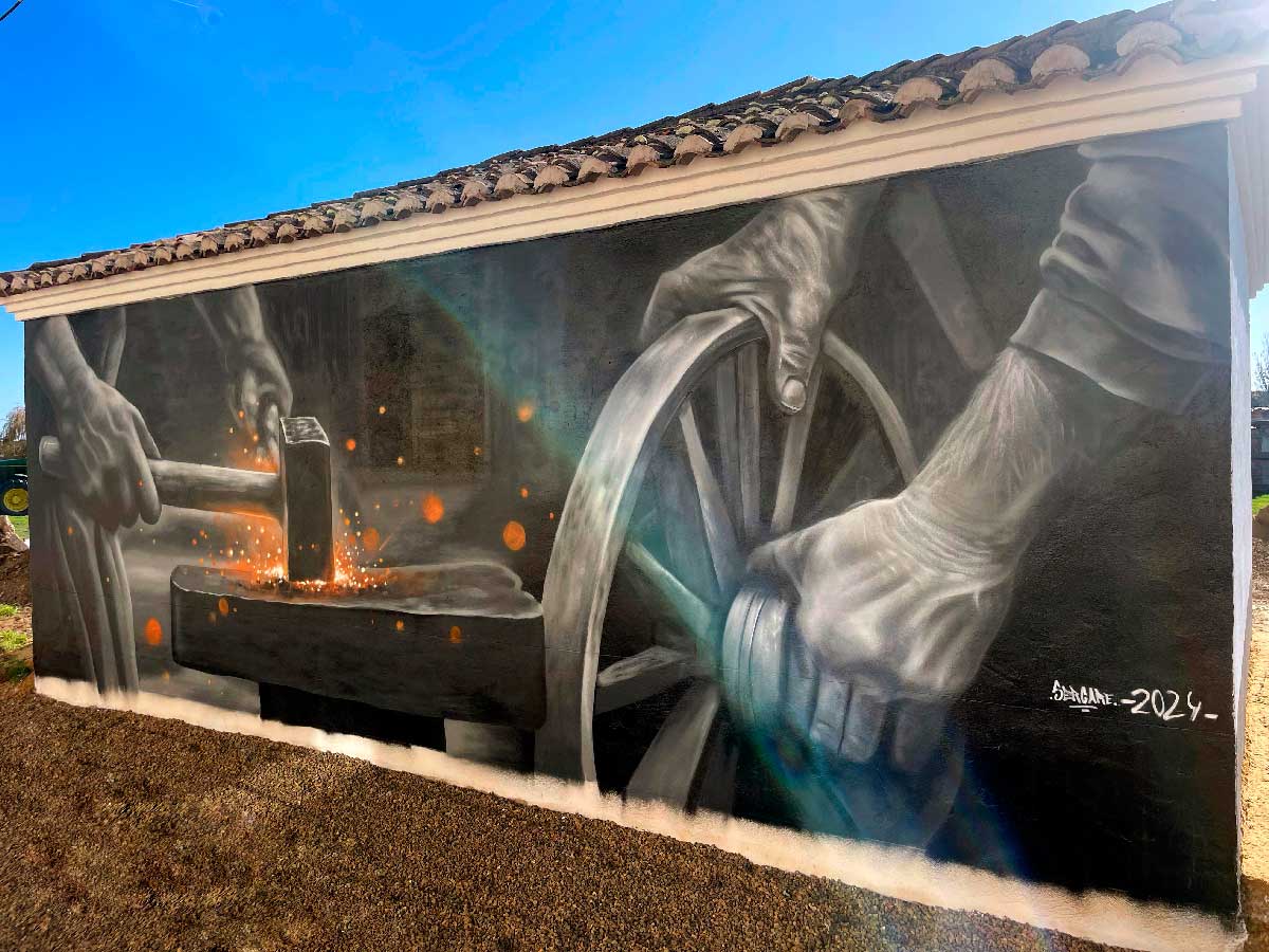 ‘Ferrum’, la nueva obra de la Ruta de Murales de Villaherreros