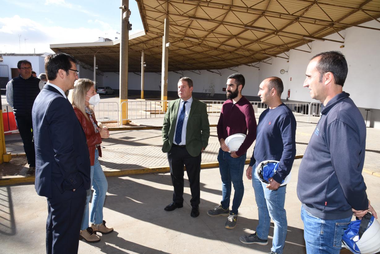 Visita a la reformas de la estación de autobuses de Tomelloso