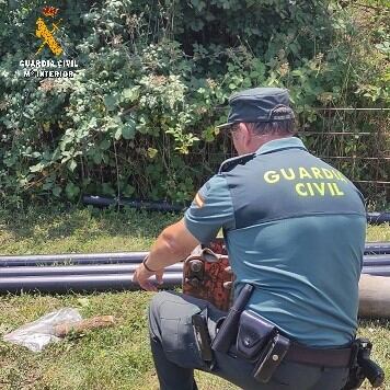 Destruido un proyectil localizado en la localidad de Cabria