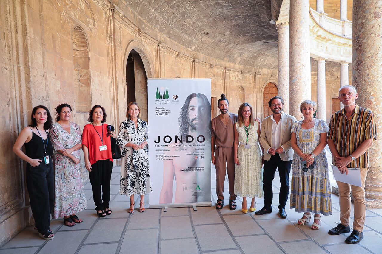 Presentación del espectáculo lorquiano del Generalife en el Palacio de Carlos V de la Alhambra