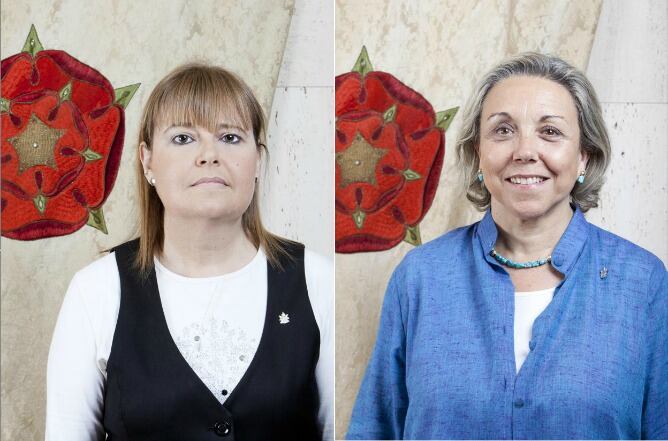 Les regidores Montserrat Duch (PP) i Dolors Maria Sardà (CiU) de Reus