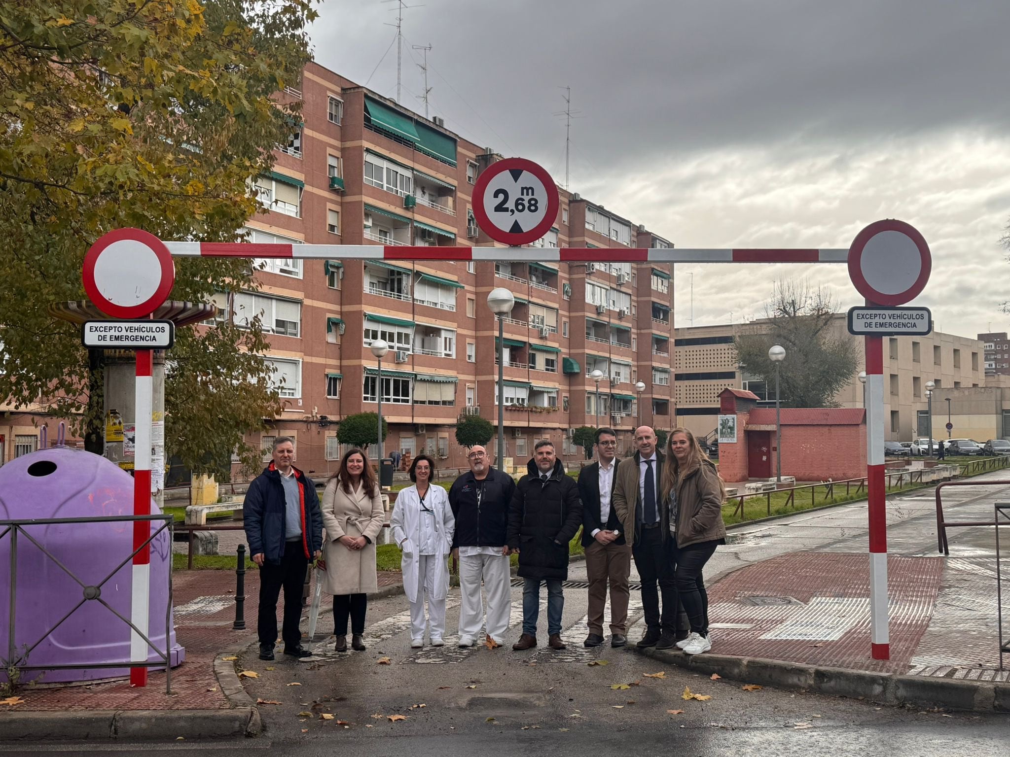 El nuevo acceso al centro de salud de Pedroches de Leganés