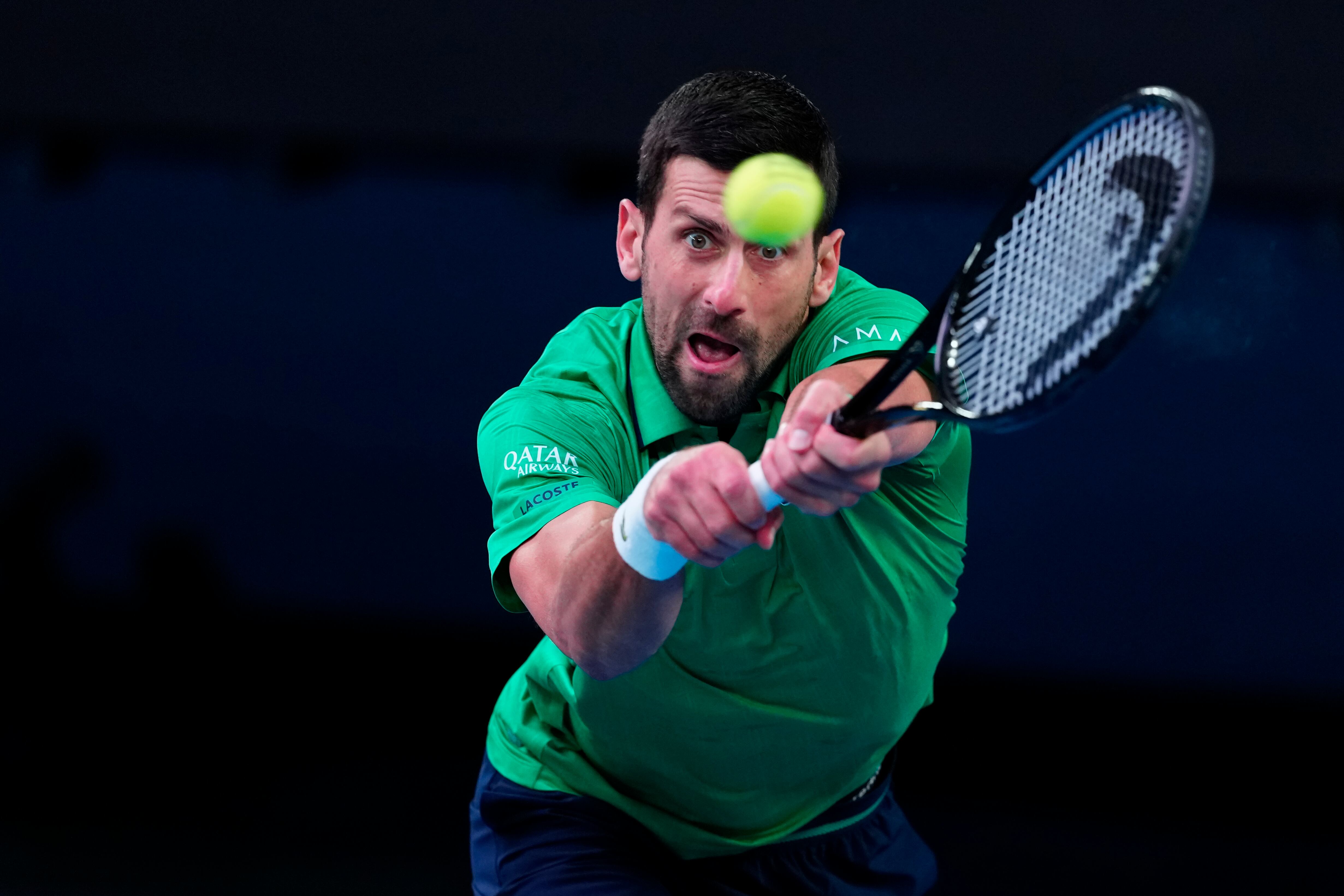 Novak Djokovic, durante la final del Open de Australia 2026