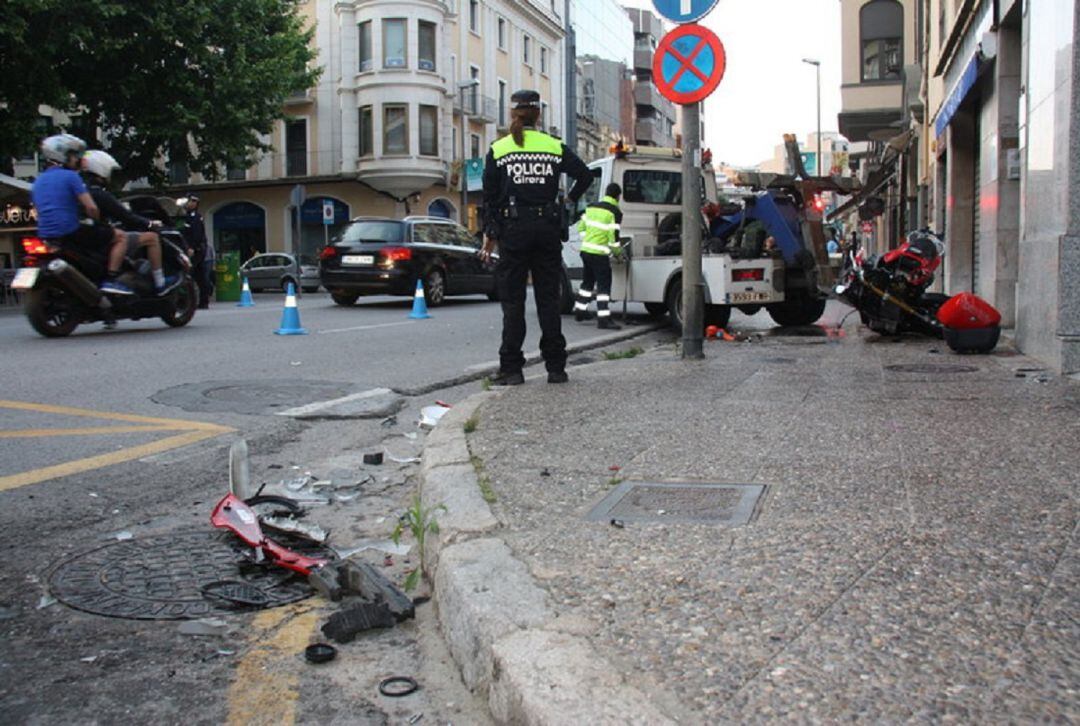 Un accident a Girona