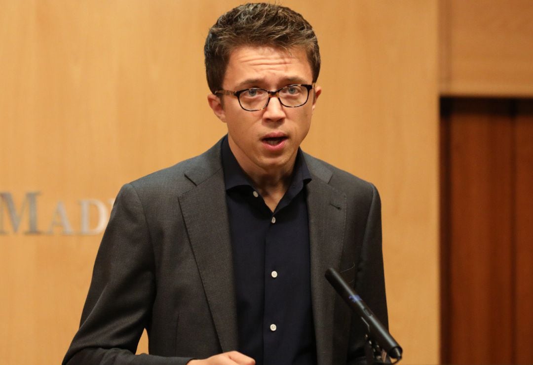 Imagen de archivo del portavoz de Más Madrid en la Asamblea de Madrid, Íñigo Errejón.