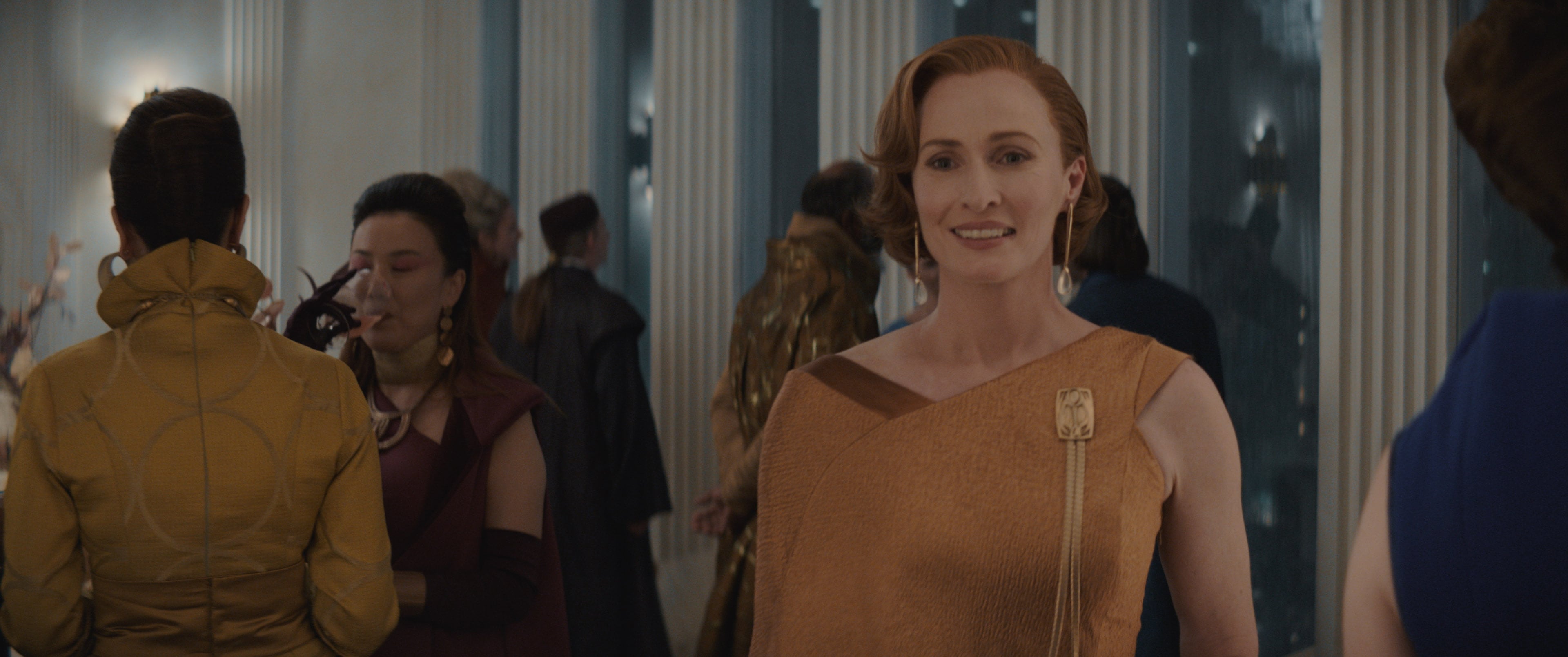 Mon Mothma (Genevieve O&#039;Reilly) in Lucasfilm&#039;s ANDOR, exclusively on Disney+. ©2022 Lucasfilm Ltd. & TM. All Rights Reserved.