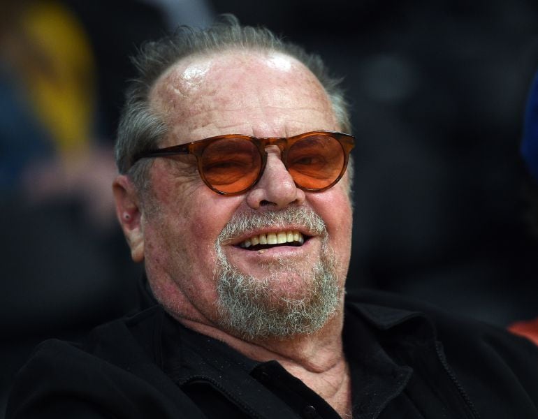 Jack Nicholson, en un partido de Los Angeles Lakers en marzo de 2017