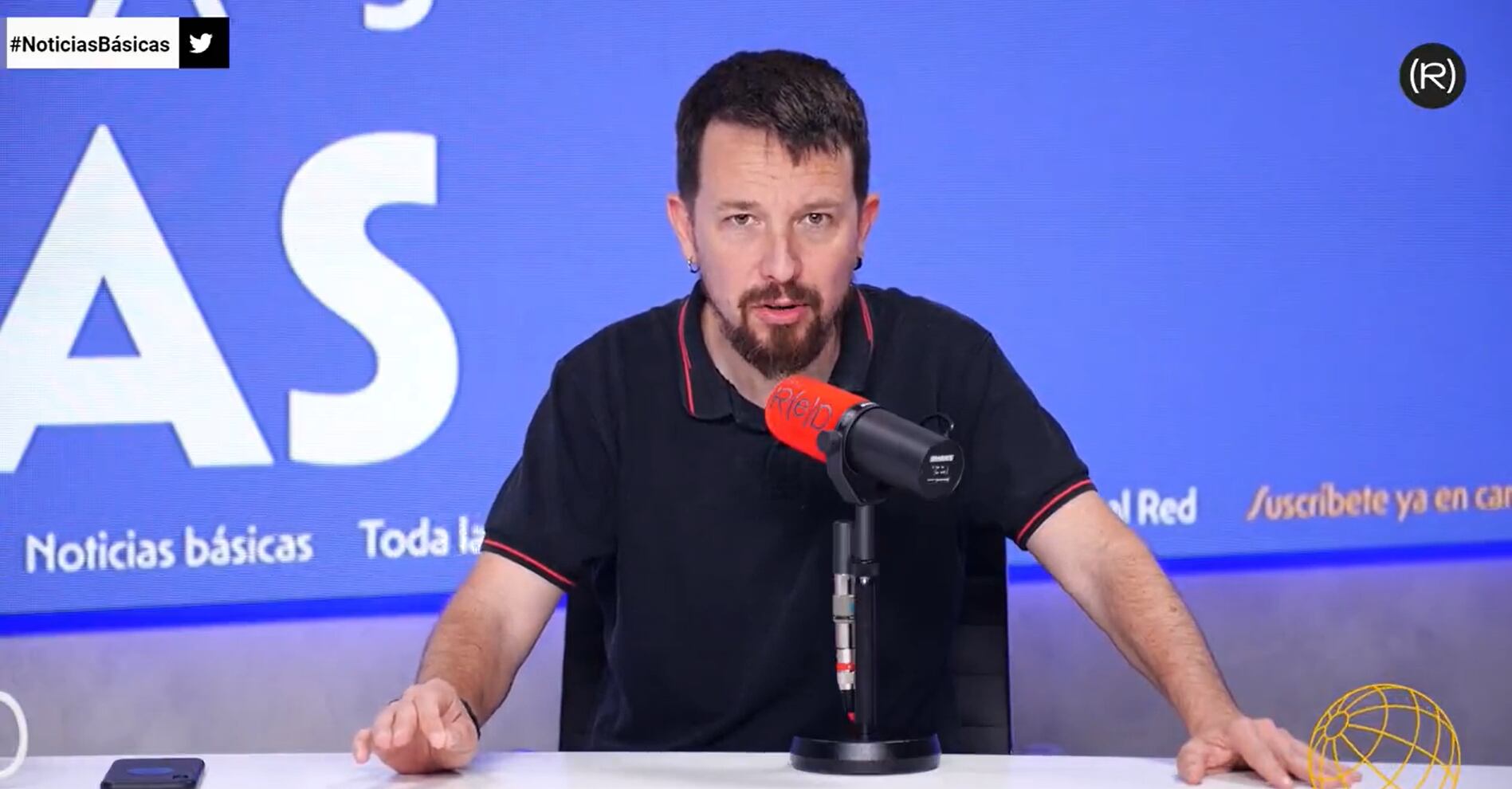 Pablo Iglesias en Canal Red.