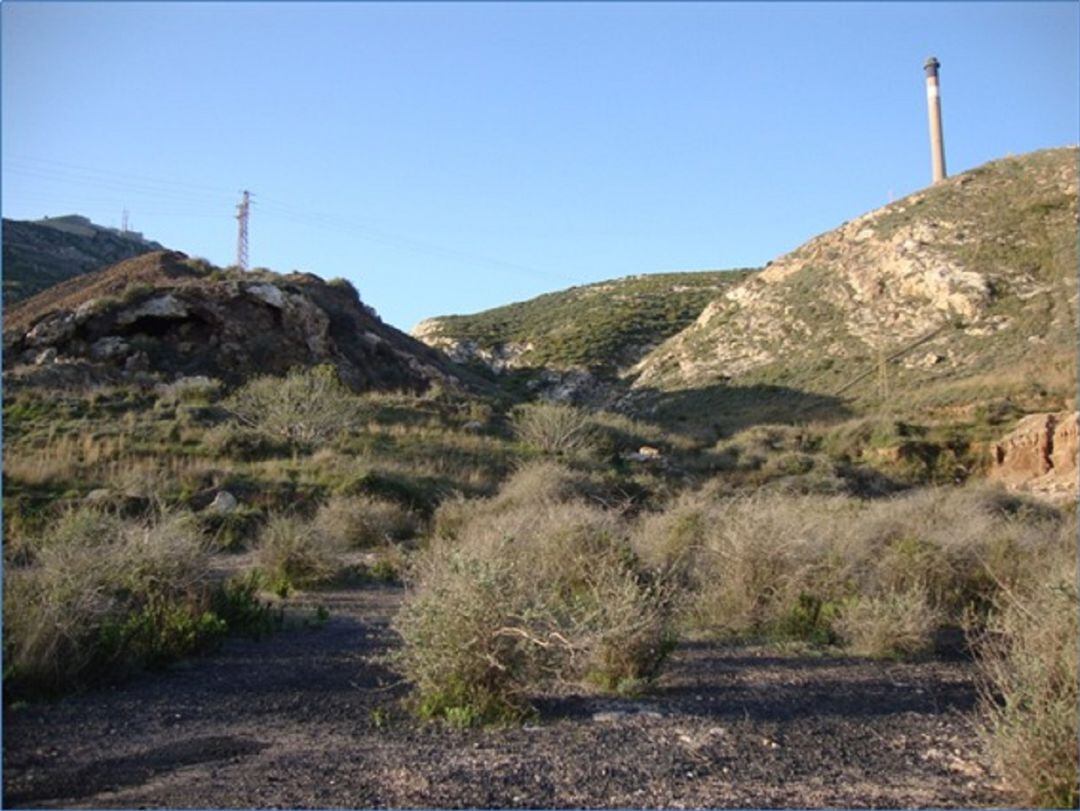 Imagen de la antigua planta de fundición de plomo y plata de Santa Lucía, en Cartagena