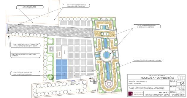 El lote 2 de las nuevas obras de reforma en las Bodegas A7 de Valdepeñas