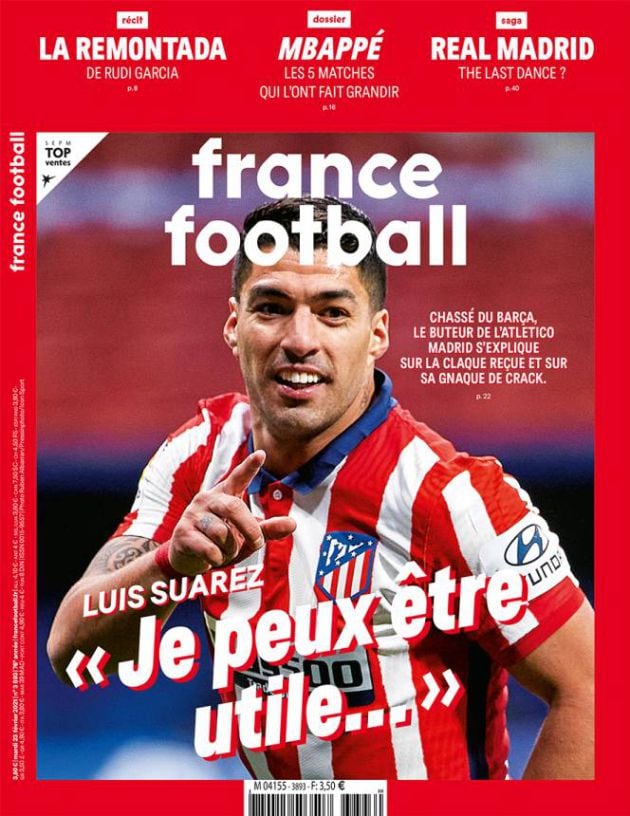 Luis Suárez, en la portada: &quot;Puedo ser útil...&quot;