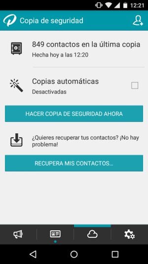 ‘Perpetuall’ sincroniza los contactos de un teléfono Android