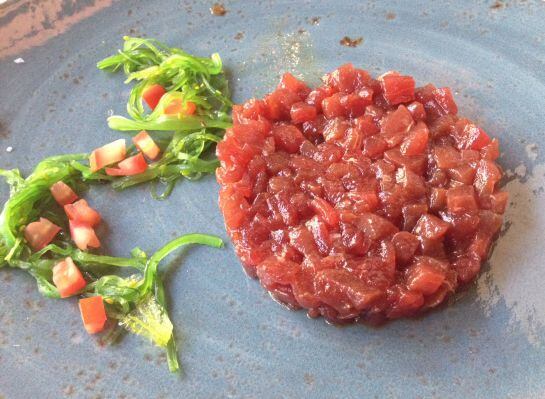 Tartar de atún rojo de almadraba.