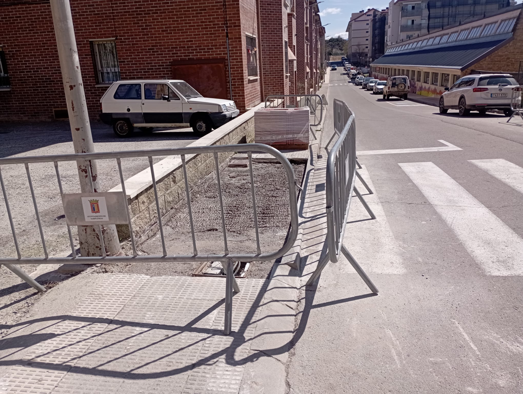 Rebaje de aceras en Sabiñánigo