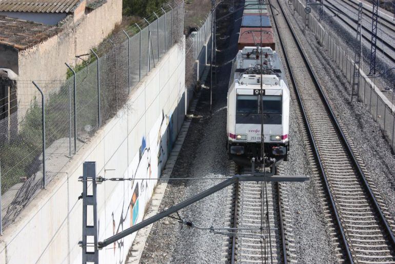 Un tren de mercaderies