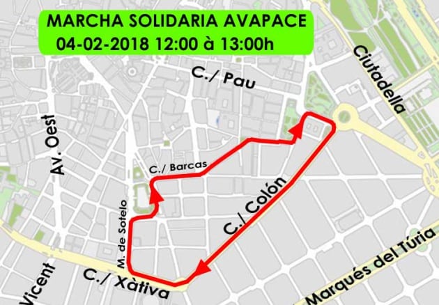 Cortes de tráfico por la marcha de AVAPACE