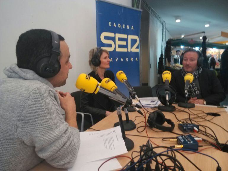 Maitane Eskutari, directora de Turismo, y Luis Cortés, director de navartur, en &quot;Hoy por Hoy navarra&quot;