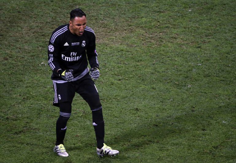 Keylor Navas en la final de la Champions 