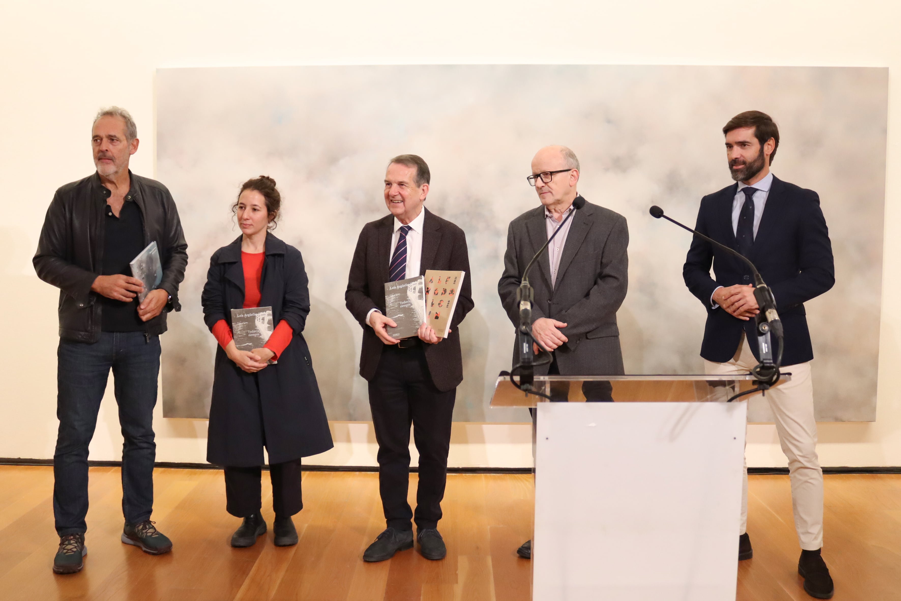 Presentación catálogos MARCO en presencia de Abel Caballero, alcalde de Vigo y Gorka Gómez, concejal de cultura