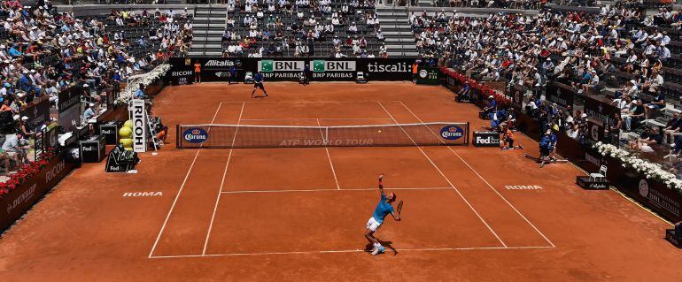 Rafa Nadal, durante el encuentro ante John Isner.