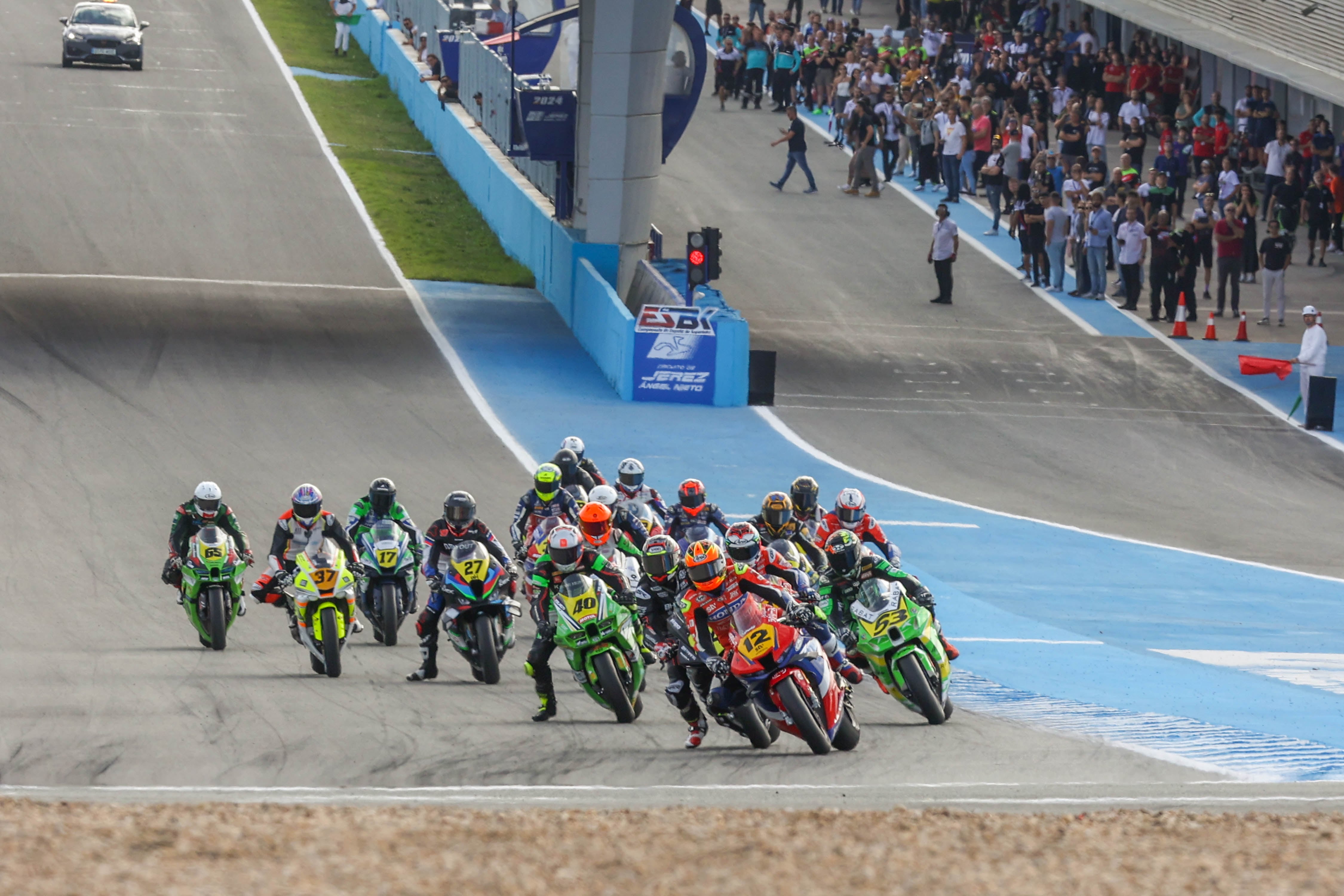 Prueba del Campeonato de España de Superbike celebrada en el Circuito de Jerez