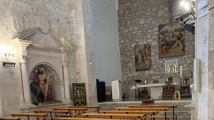 Entrevista a P.Eduardo Pérez, vicario de la parroquia de San Juan de la Vera Cruz en Aranda en la reanudación del culto