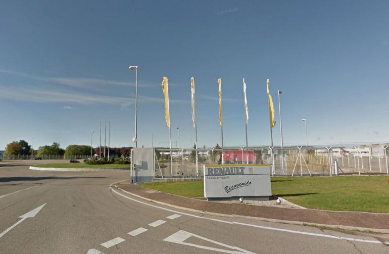 Entrada de la factoría de Renault en Villamuriel de Cerrato (Palencia)