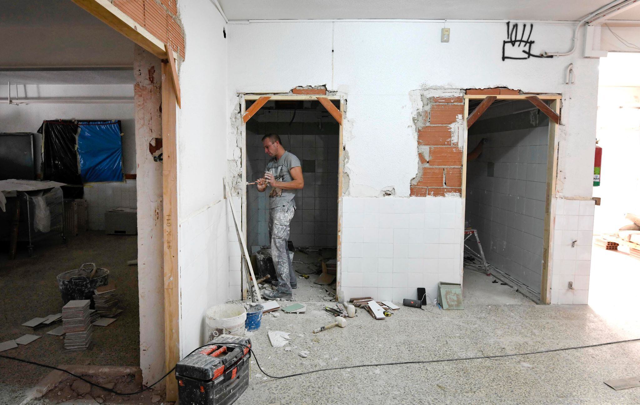 Obras en el CEIP Pintor Pedro Flores de Puente Tocinos (Murcia)