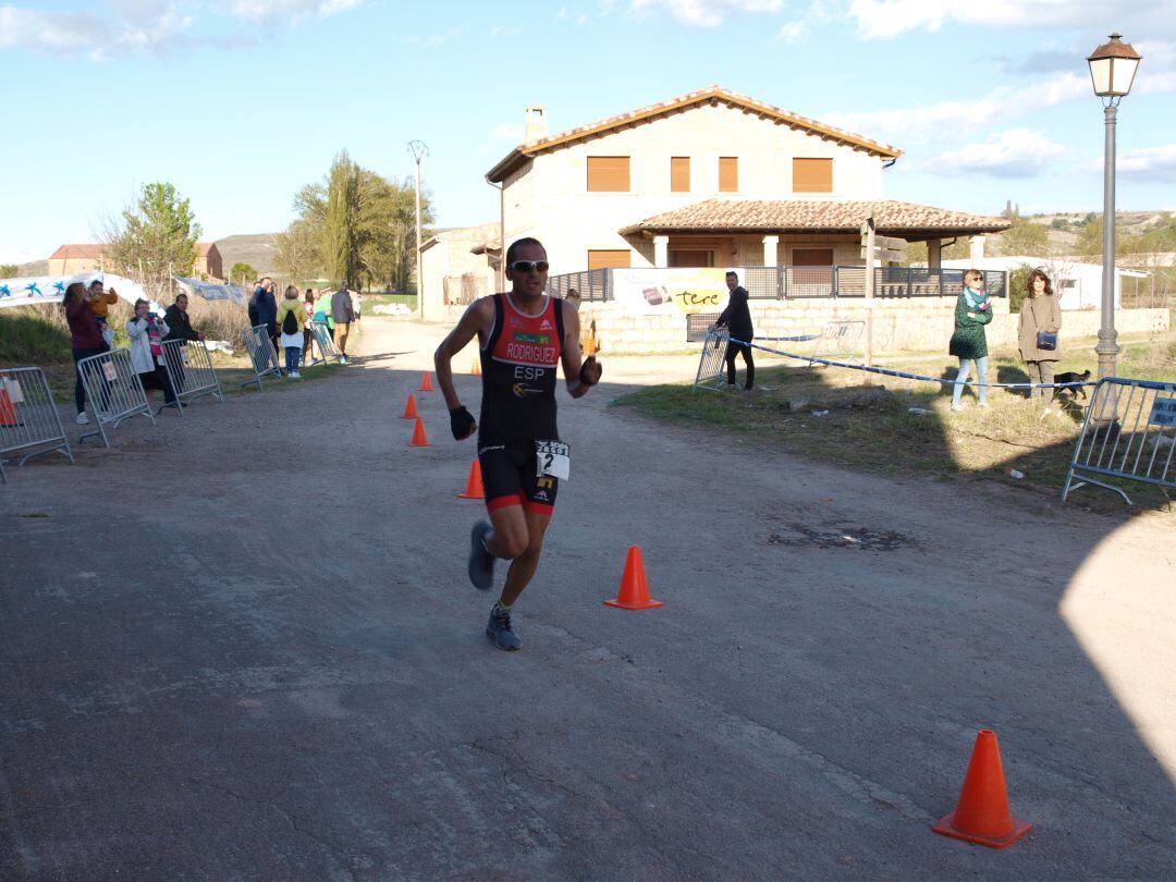 Rodríguez Rújula, durante la carrera que ganó en Sasamón.